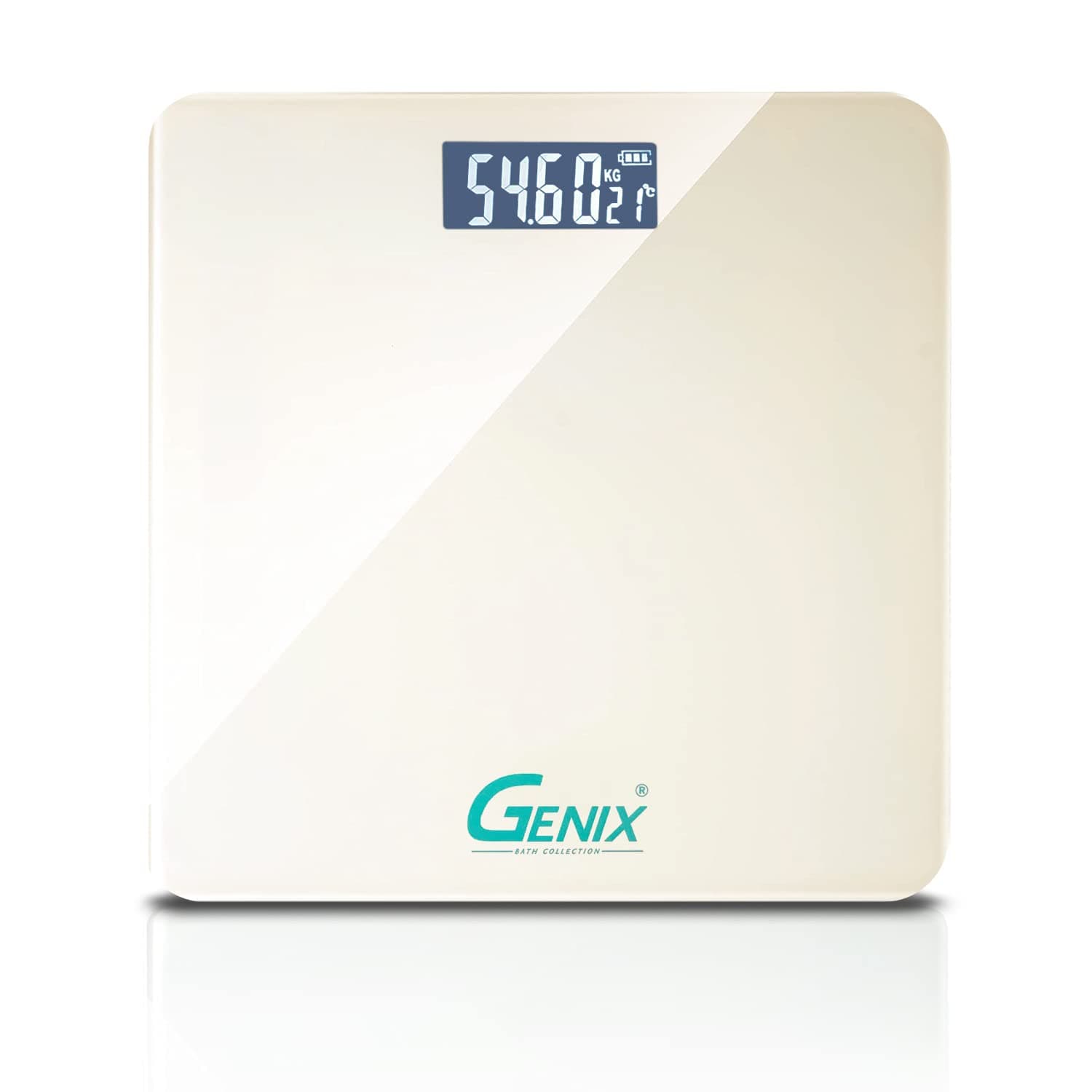 S.I.C Bathroom Scale, Ultra Thin LCD Digital Weight Scale, 150kg Max, Tempered Glass, Teal