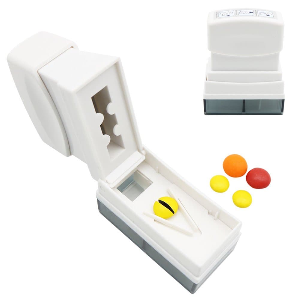 Pill Splitter Normei Pill Cutter Tablet Splitter Cutter Vitamin Cutter V-shape Grips Pills for an Accurate Cut