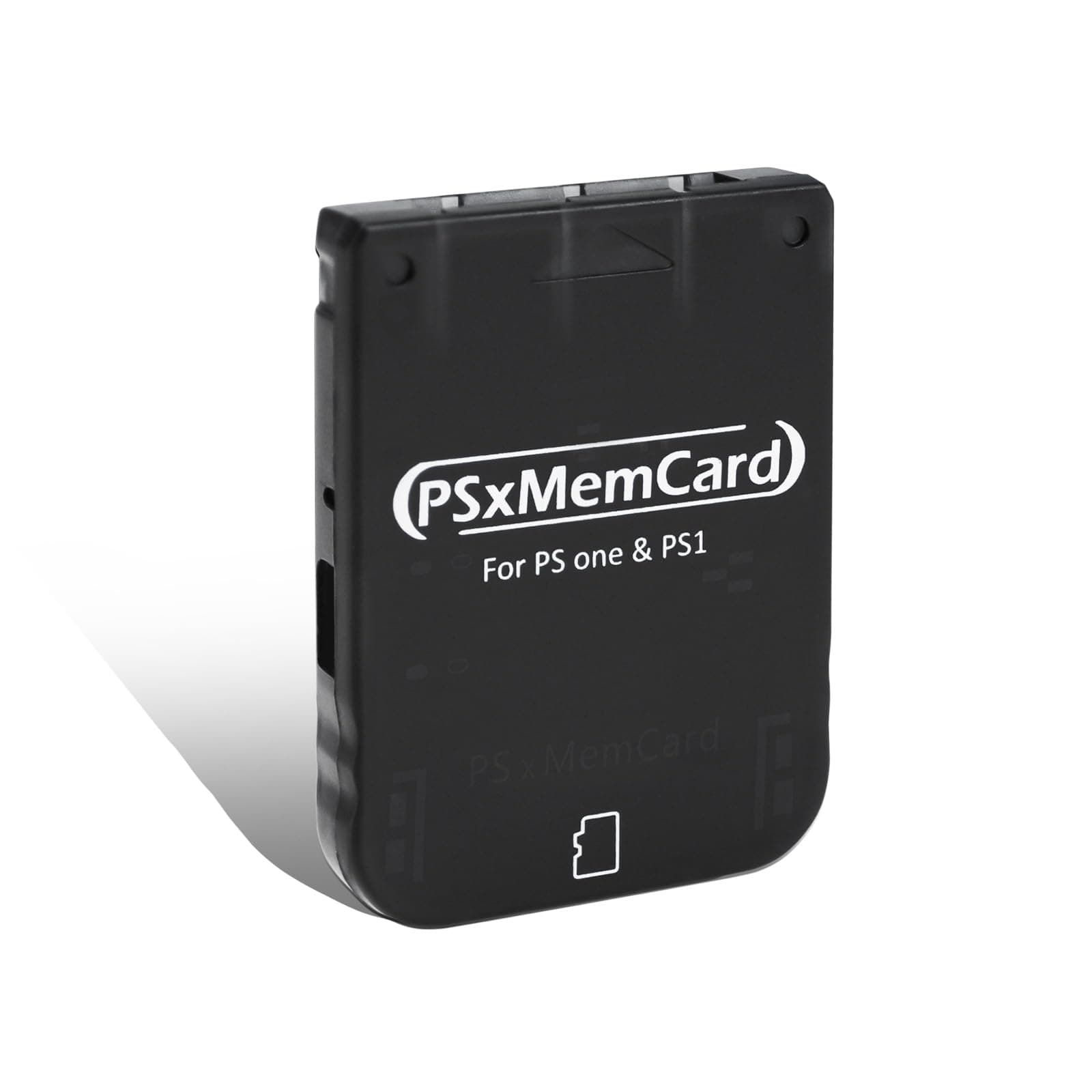 PS1 Memory Card with 512MB Micro SD Card, High Speed Game Memory Card for PS1 & PS One Console, Supports Firmware Upgrade and Saves Game Data Black
