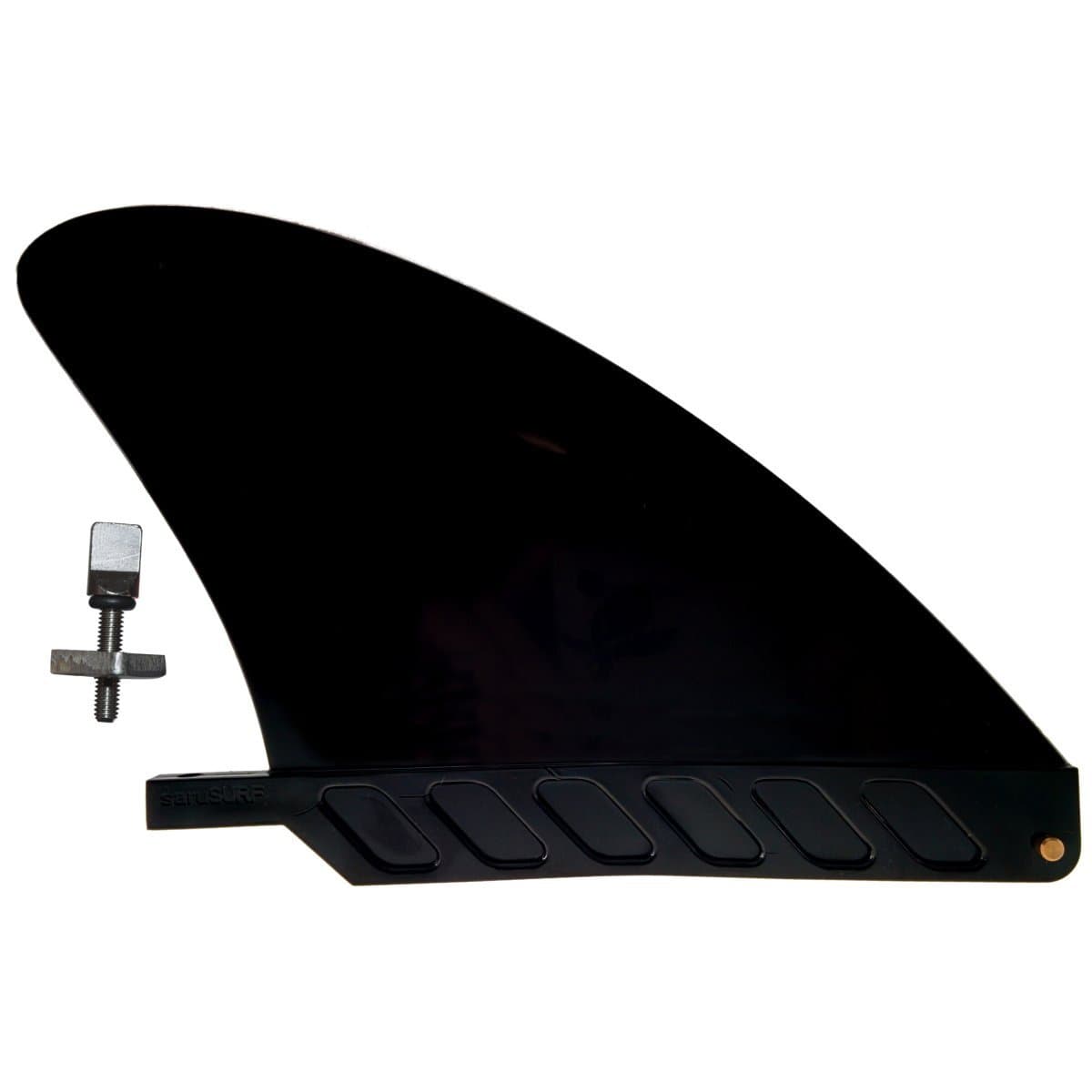 saruSURFUS Box Center Stubby fin Hard 4.6" for River SUP/Longboard/airSUP Black