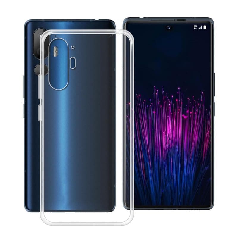 Phone Case for HTC U24 Pro (6.80"), Clear Shockproof Soft Silicone Cover [Ultra-Thin ] [Anti-Yellowing] Flexible TPU Bumper Shell for HTC U24 Pro - Transparent