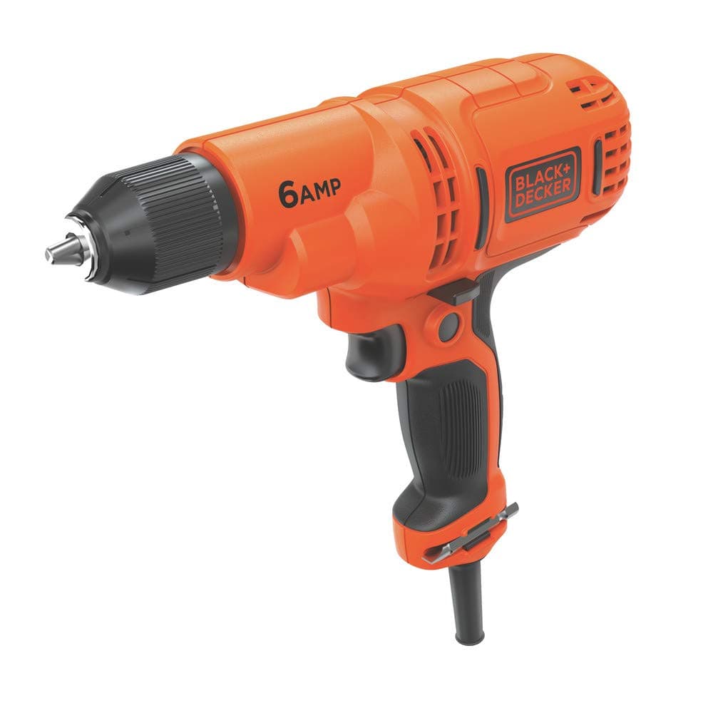 BLACK+DECKER 6.0 Amp 3/8 in. Electric Drill/Driver Kit (DR340C)
