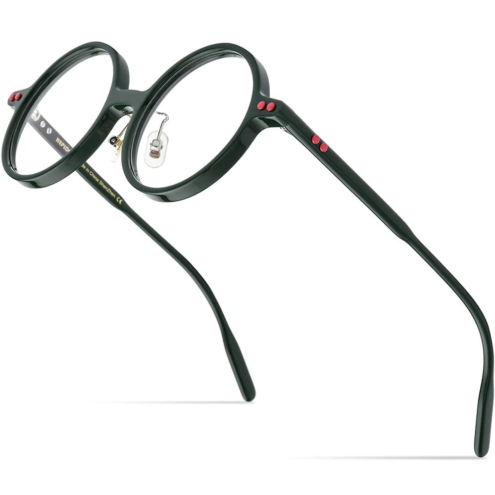 Acetate Men Vintage Round Optical Glasses Frame Spectacles Optical Eyeglasses Zolman