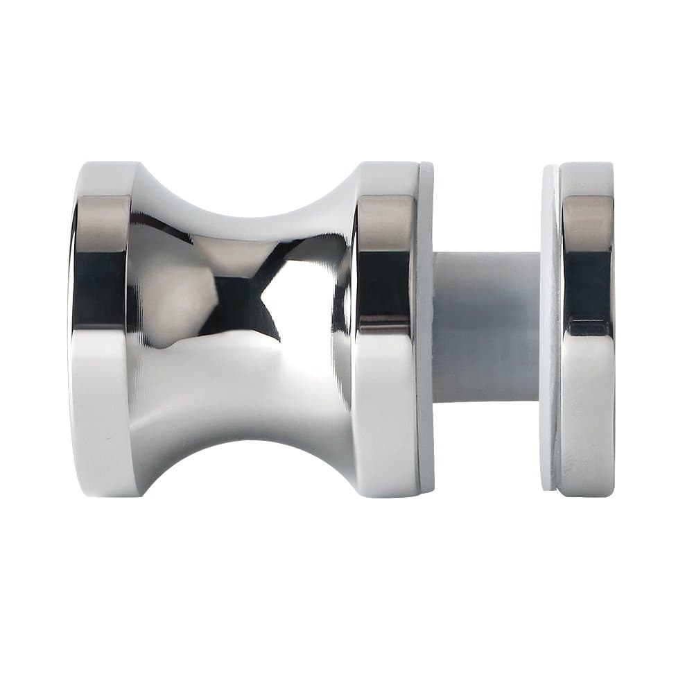 Alise L9000 Solid SUS304 Stainless Steel Bathroom Round Single Sided Shower Glass Door Handle Pull Knob,Polished Chrome