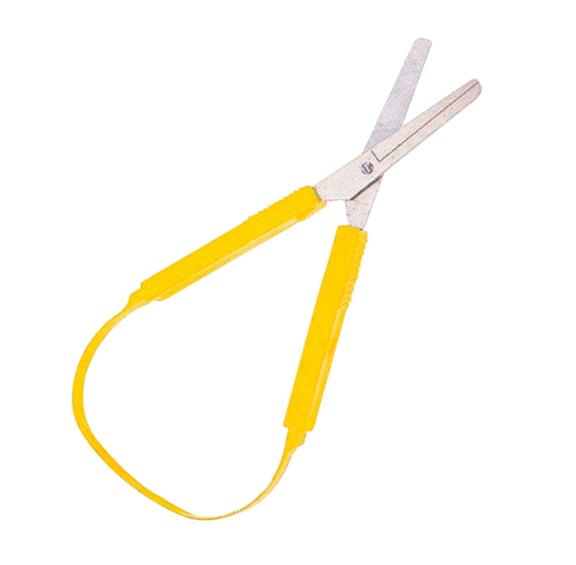 School Smart Loop Scissors, 8 Inches, Yellow,84838