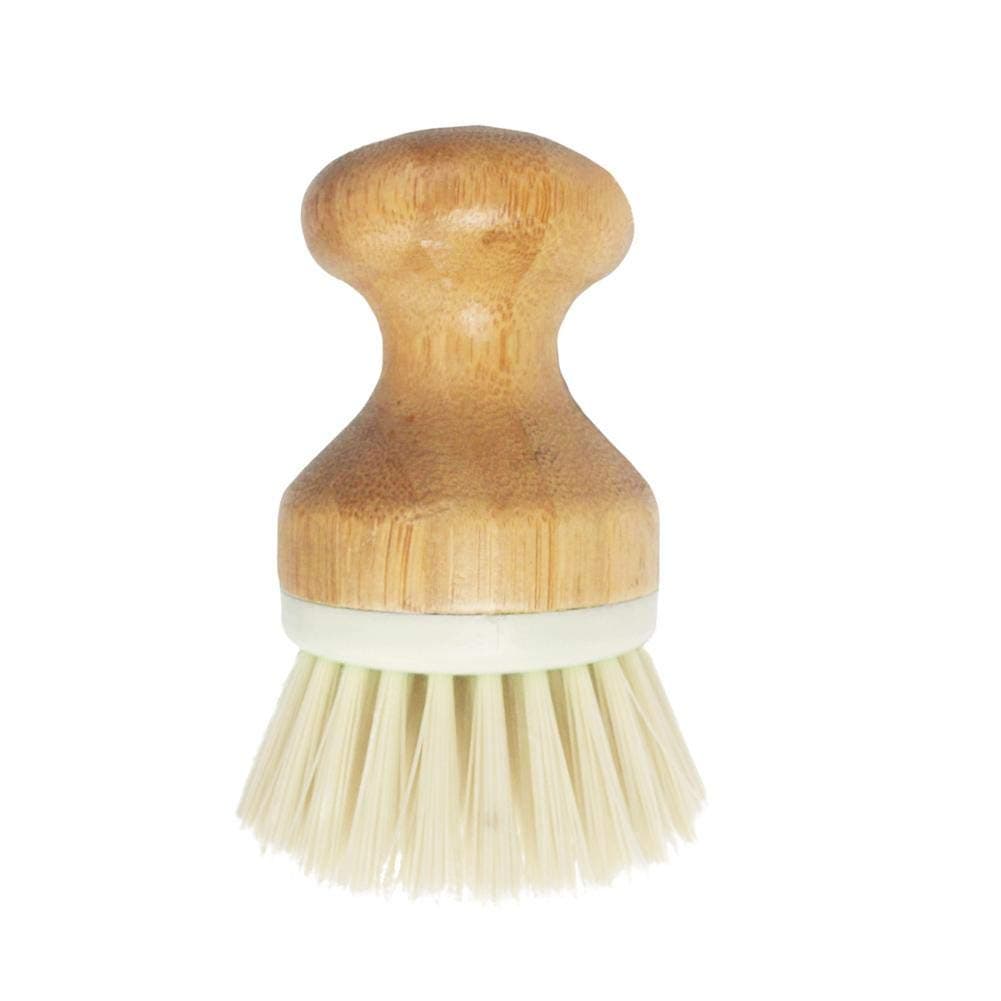 Dadahuam Dish Brush, Full Circle Bubble Up Bamboo Kitchen Cleaning Brush, Anti-melting Bristles Scrubbing Brush for Dishes Pot Pan Cleaning