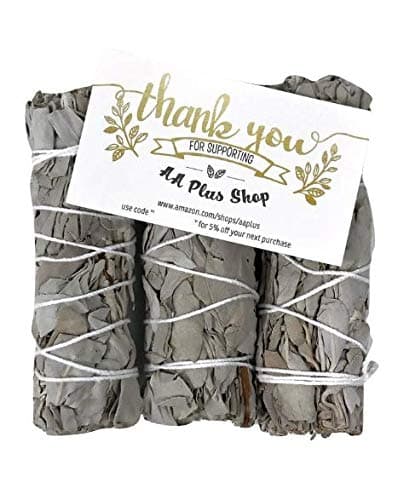 AA Plus Shop Smudge and Herbs Mini Sage Wands Sticks, Pack of 3, 4 Inches