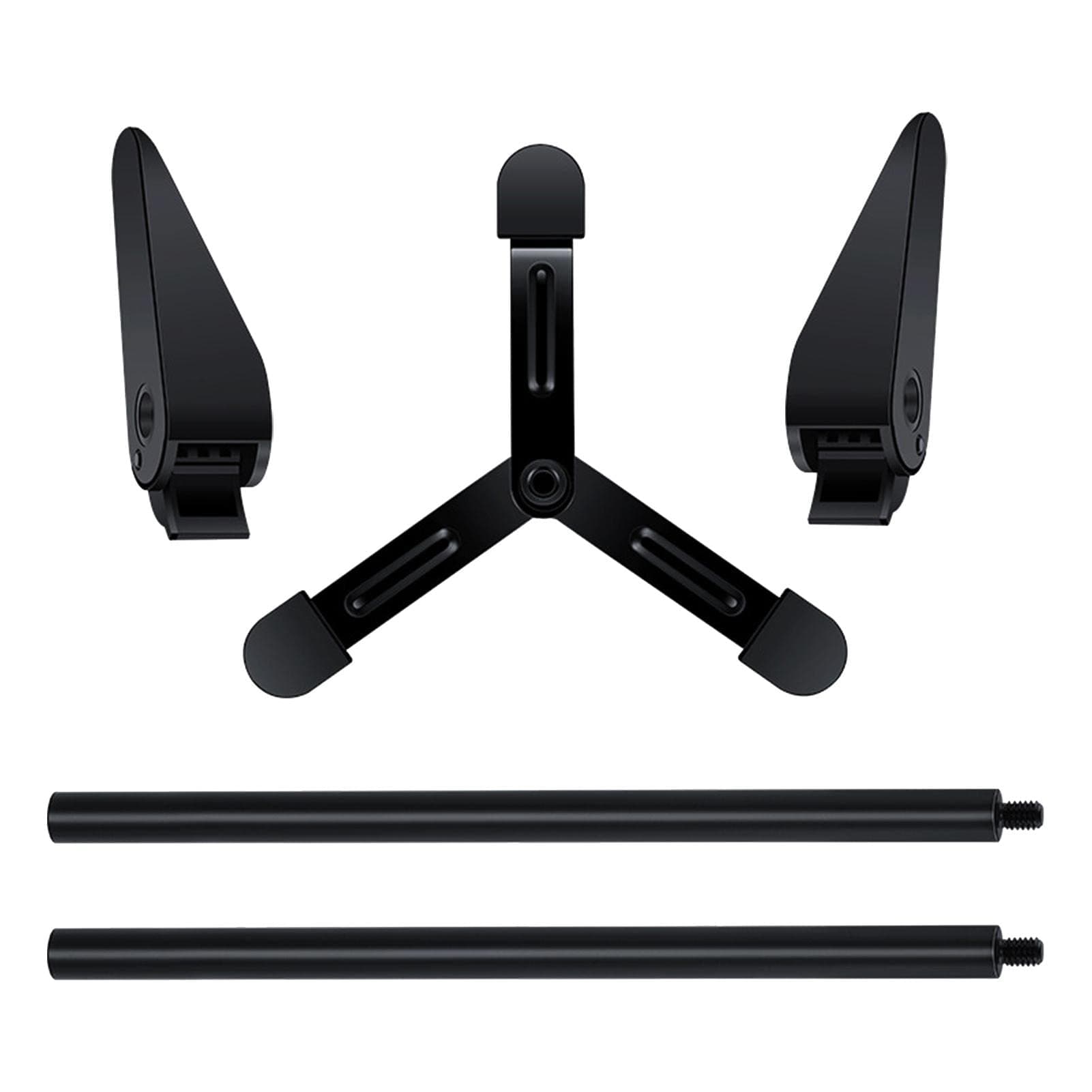 2 Pcs GPU Support, Black Adjustable GPU Support Bracket with Two Stage Design, Graphics Card Bracket Expansion Support Frame Reduce Failure Rate Prevent Bending Tilting A/r