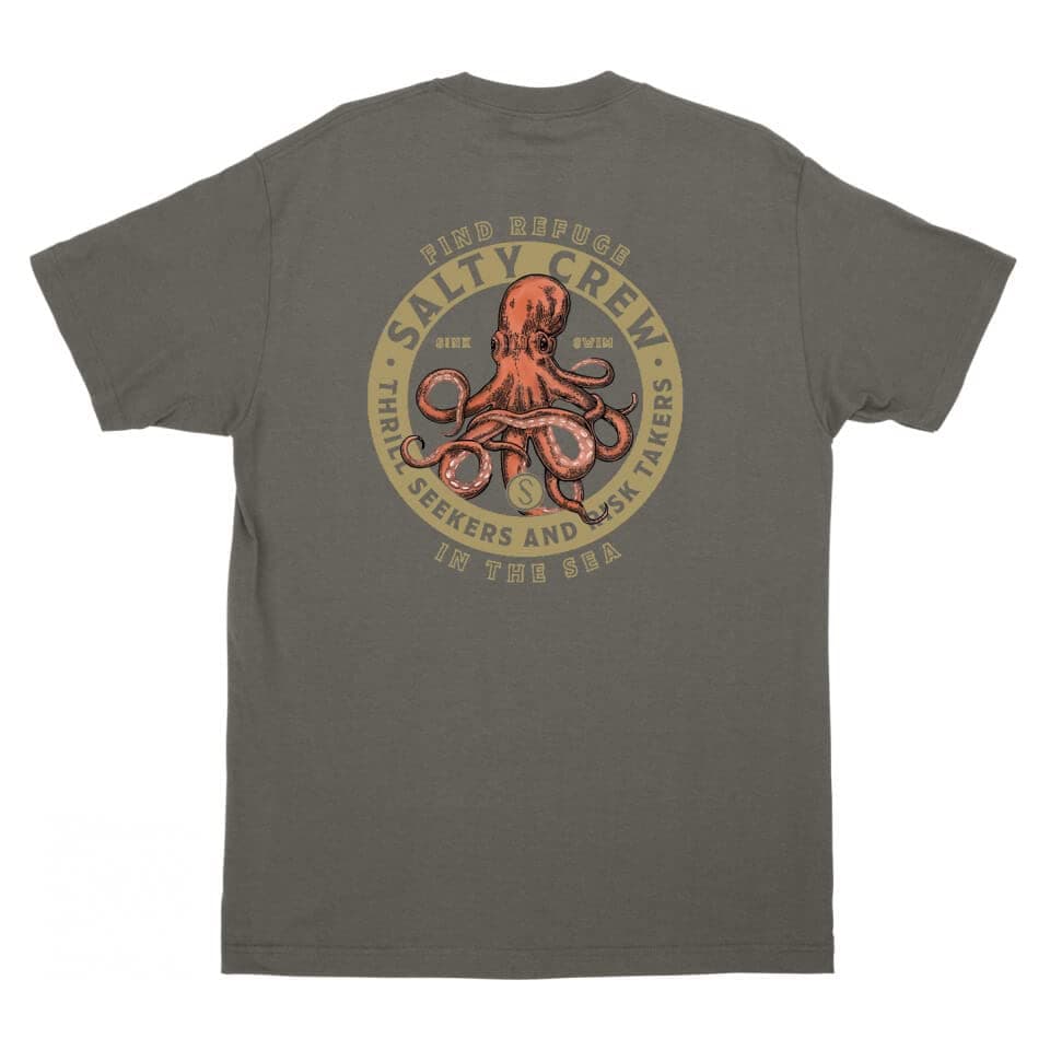 Salty Crew Deep Reach Charcoal Standard S/S Tee