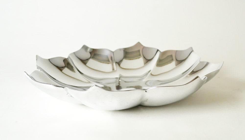 Aluminum Lotus Shaped Fruit Bowl-13 Diameter