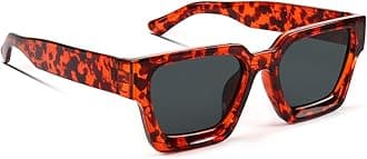 Trendy Square Sunglasses for Men Women Fashion Thick Rectangle Sun Glasses UV Protection Shades Designer Style