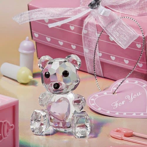 200 Choice Crystal Collection Teddy Bear Figurines - Pink