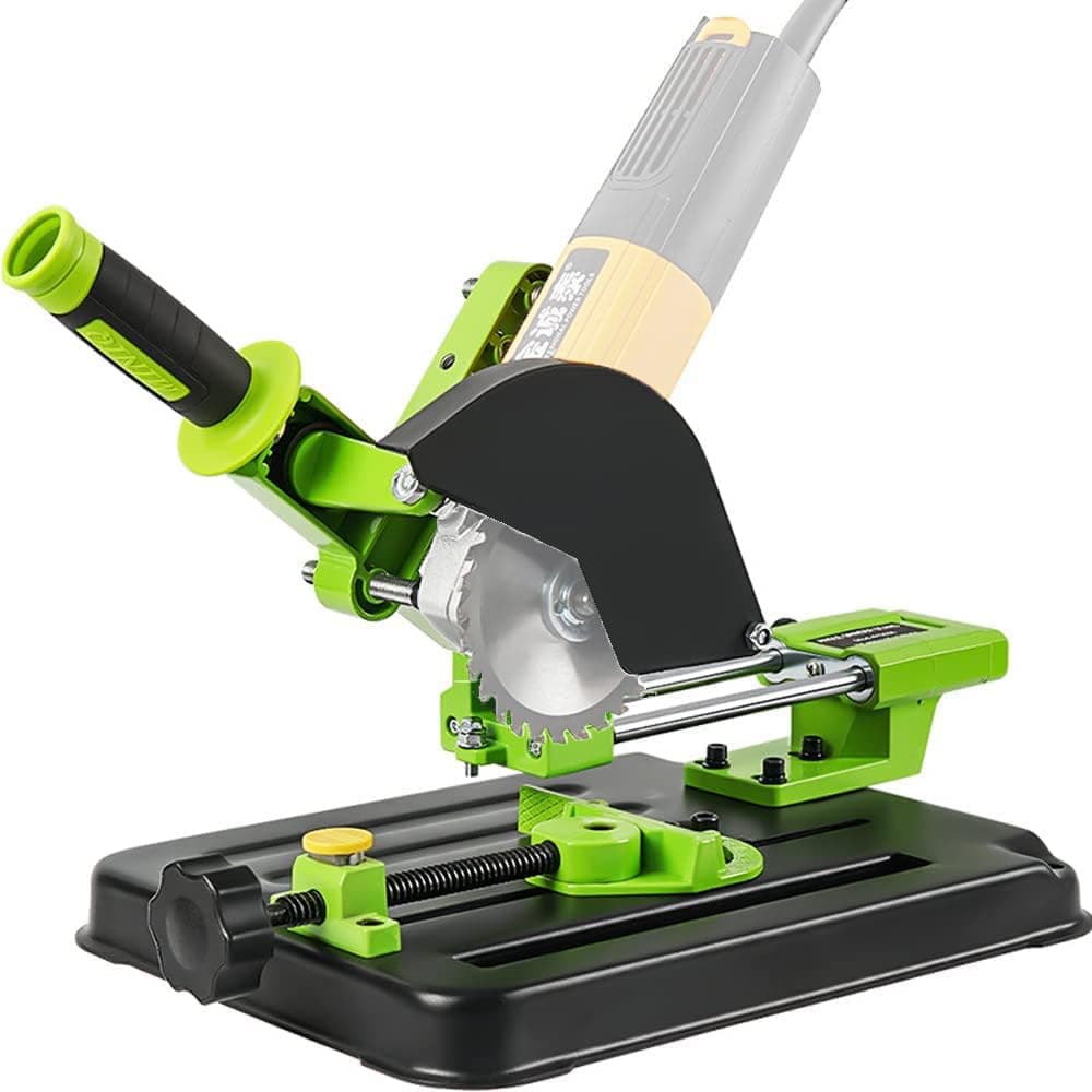 Upgraded Angle Grinder Stand Sliding DIY Cutter Support Aluminum Bracket Holder Iron Base Suitable for 100/115/125mm Angle Grinder (Stand only)