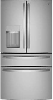Profile PVD28BYNFS 36" 4-Door French Door Refrigerator with 27.6 cu. ft. Total Capacity in Fingerprint Resistant Stainless Steel
