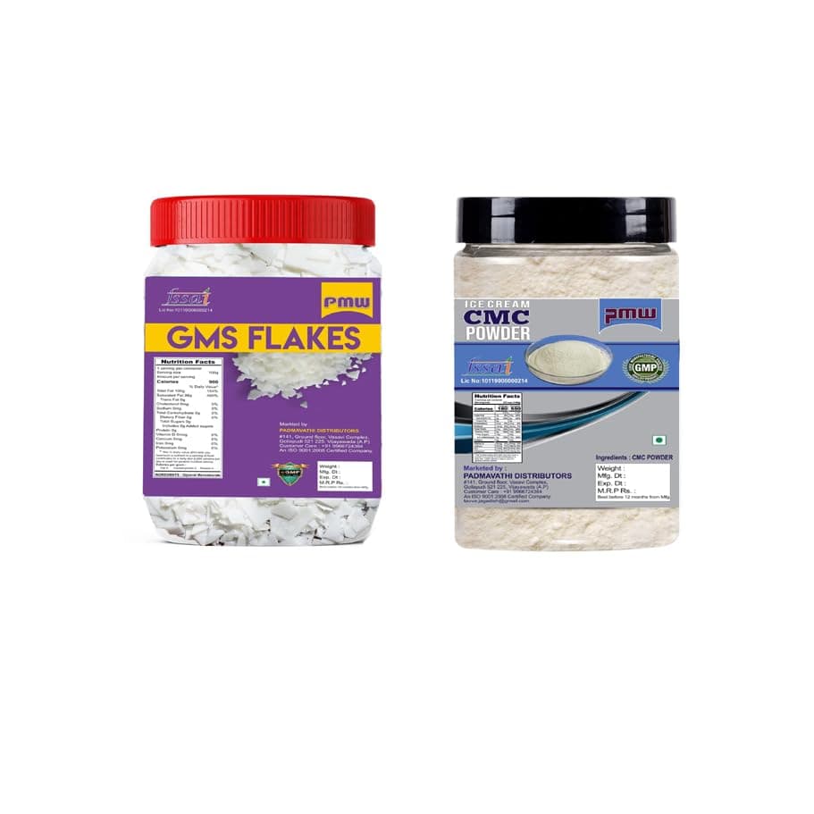 Pmw - Jar Pack - Combo Pack Of Gms + Cmc Power (100 Grams Each) - For Making Ice Creams