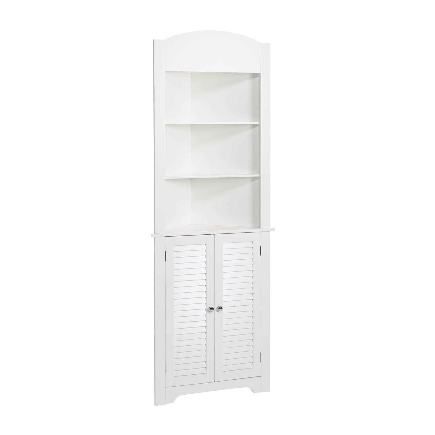 RiverRidgeEllsworth Collection Tall Corner Cabinet, White