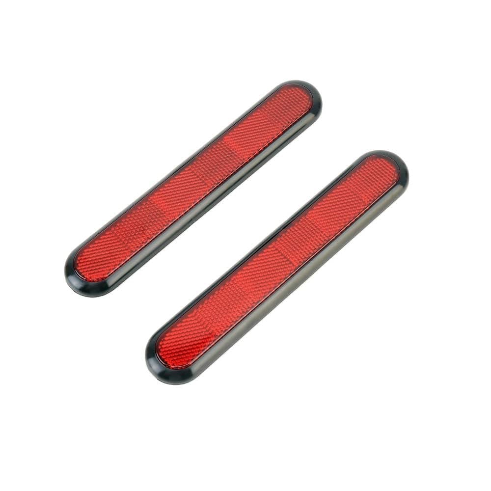 Original 3R Car Reflective Stick-On Red Warning | Reflector Strips (Pack of 2)