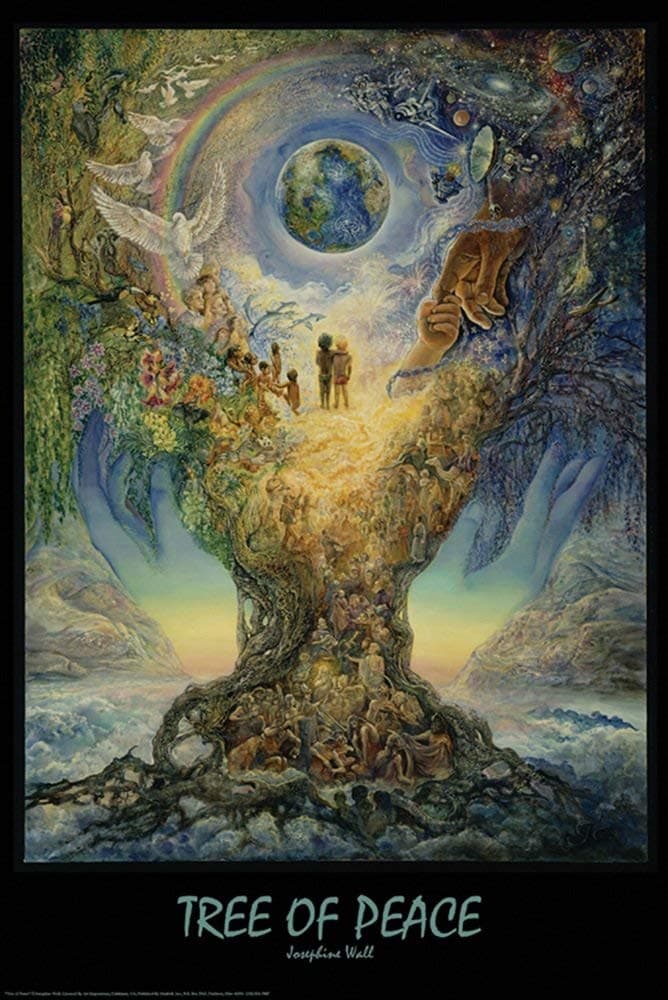 Studio B Laminated Tree of Peace Poster by Josephine Wall 24x36