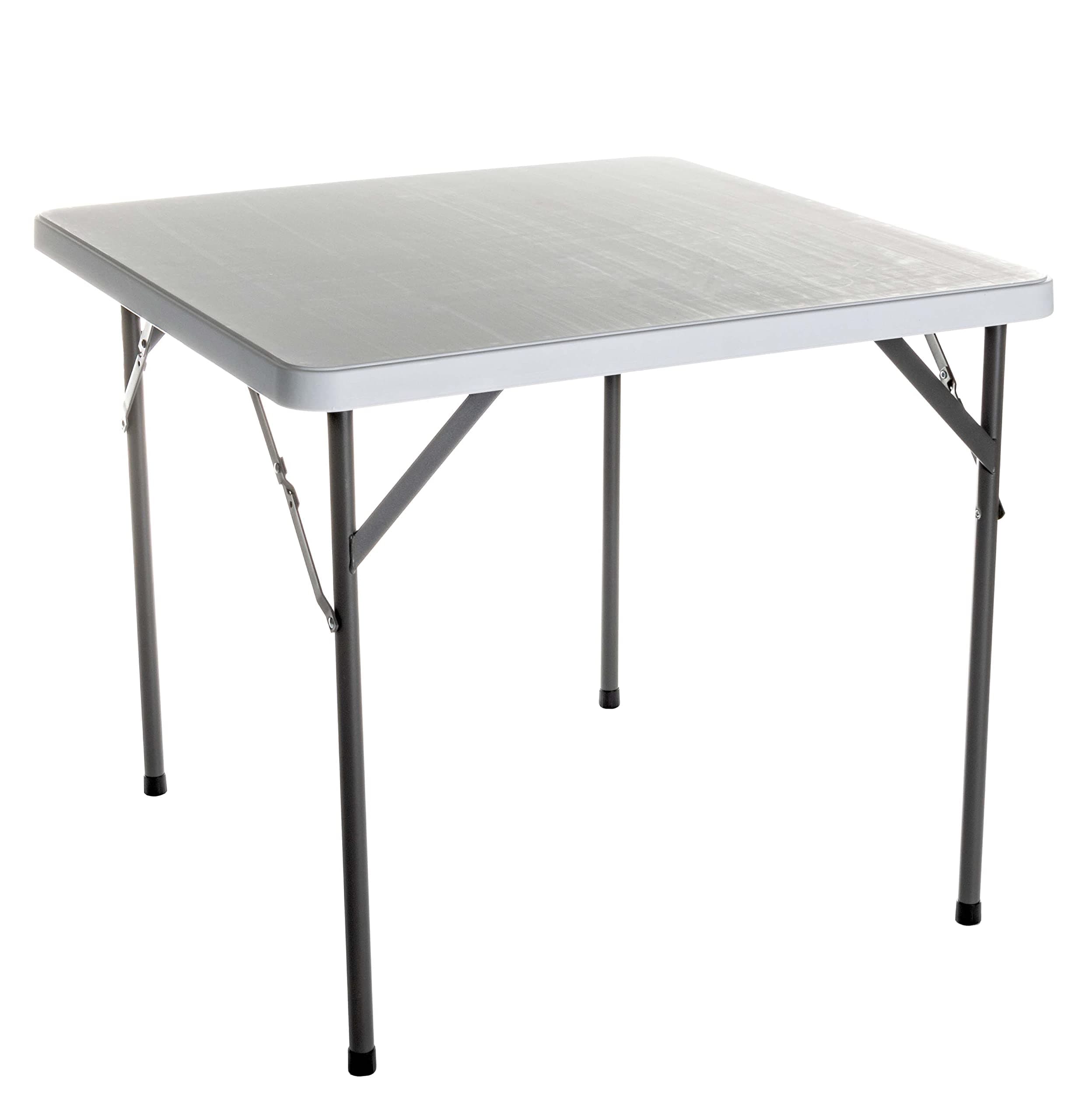 IcebergIndestrucTable Classic Folding Table, Square, Platinum Granite, 200 Lbs. Weight Capacity 34" L x 34" W x 29" H