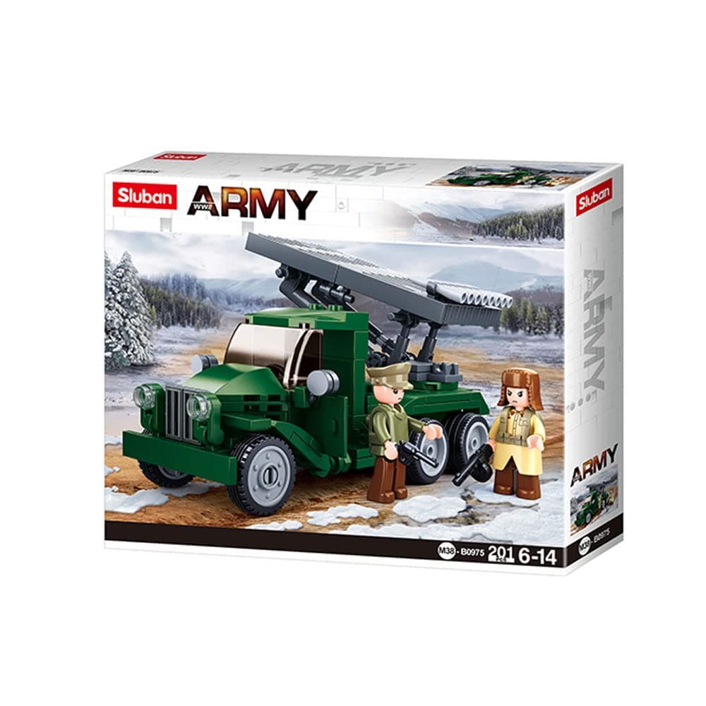 SlubanClamping Blocks WWII Soviet Rocket Launcher (201 Pieces)