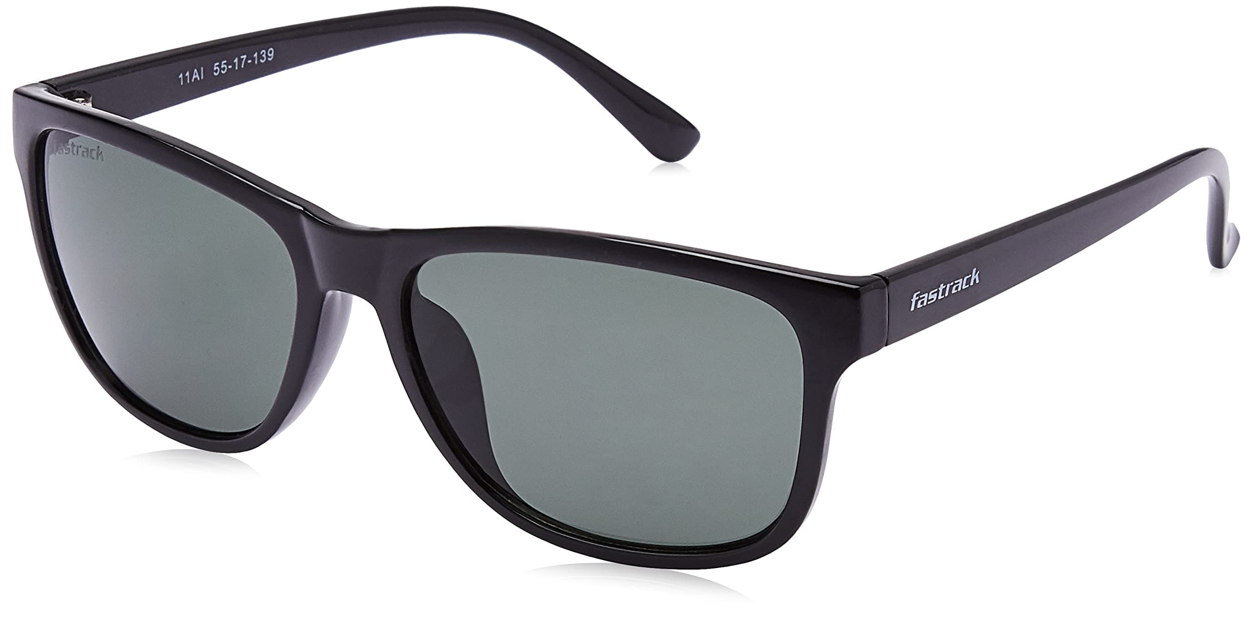Fastrack Black Wayfarer 100% UV protected Sunglasses for Men