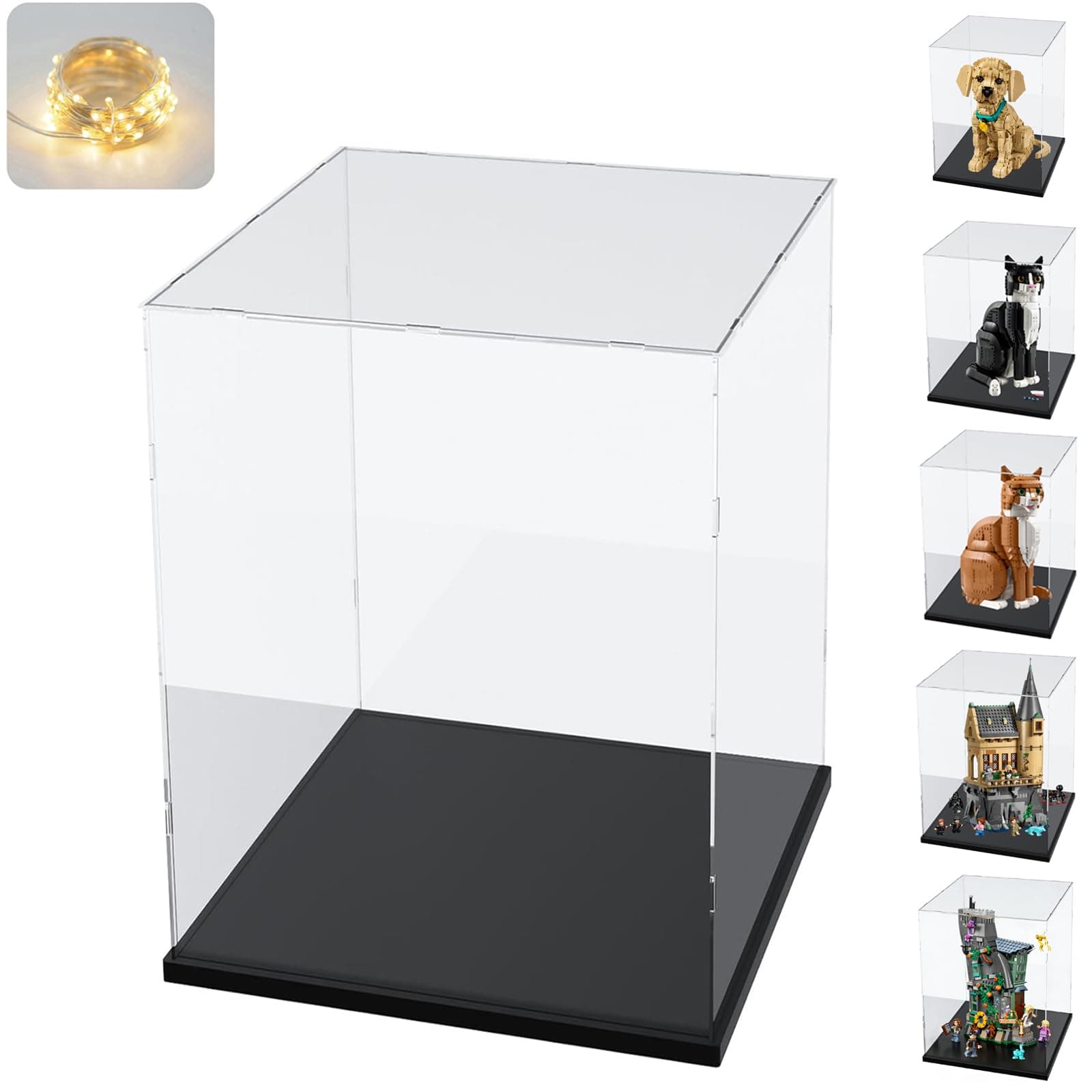 Clear Acrylic Display Case for Labubu Popmart The Monsters Fall in Wild Doll ...