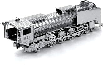 3D Fascinations Puzzle - ICONX Steam Locomotive - DIY 3D Model Kit/Metal Jigsaw Puzzle