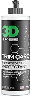 Trim Care Protectant, Automotive Care, Car Accessories, High Gloss Long Lasting Shine, Non Greasy, Car Protectant 16Oz