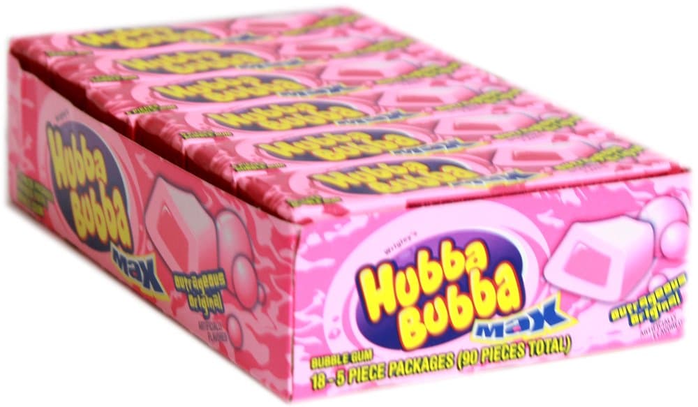 Hubba Bubba Max Bubble Gum 18ct.