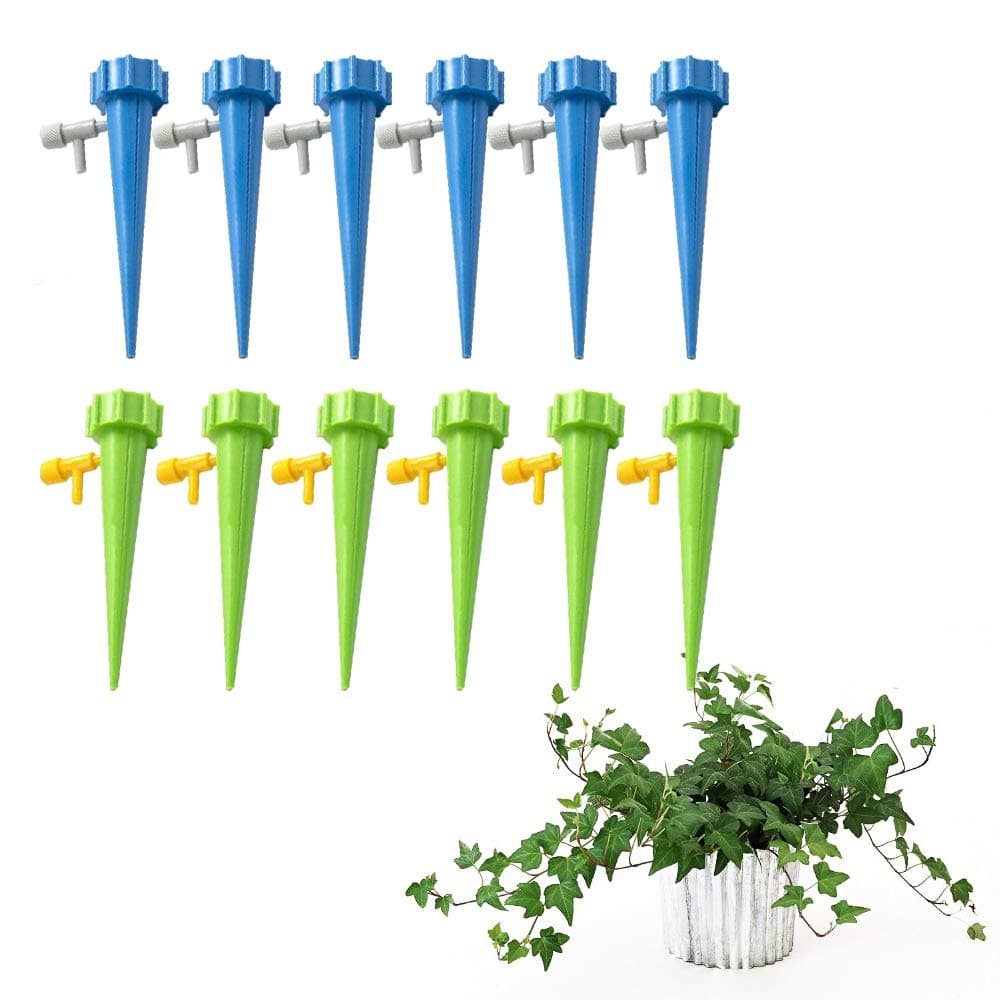 Sheila Plant Self Watering Adjustable Stakes System 12Pcs/Set Vacation Plant Waterer Self Automatic Watering Spikes Irrigation System