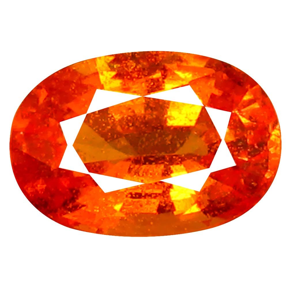 Deluxe Gems 1.07 ct AAA+ Grade Oval Shape (7 x 5 mm) Fanta Orange Spessartine Natural Loose Gemstone