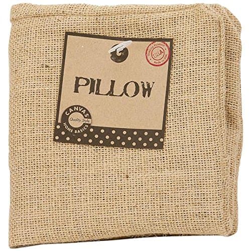 Canvas Corp Burlap Pillow Square 12"X12", Natural