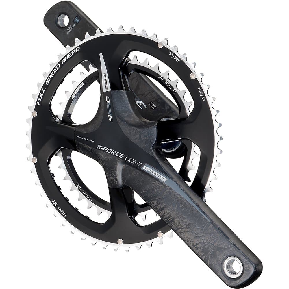 FSA K-Force Light 386 EVO Carbon Crankset Black/Gray Logo, 175mm 34/50