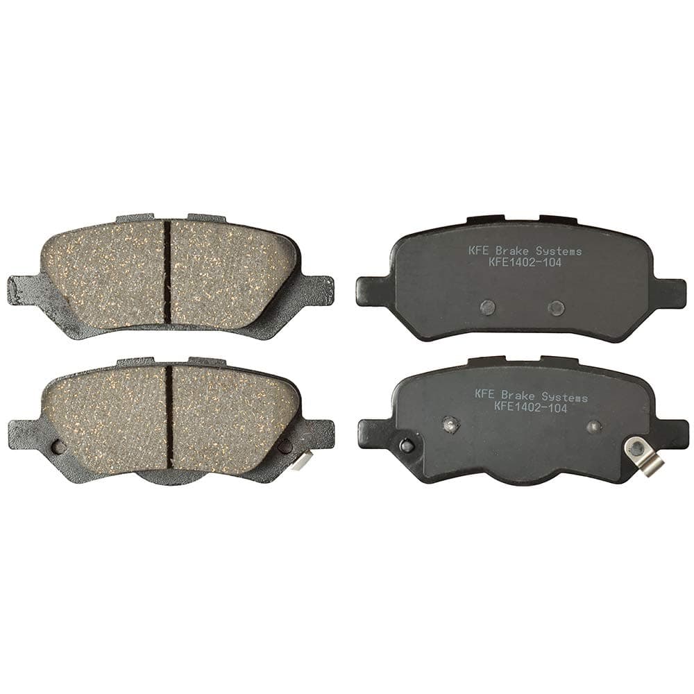 KFE Brake Systems 1402-104 Ultra Quiet Advanced Premium Ceramic Pad REAR Set Compatible With: 2009-2016 Toyota Venza