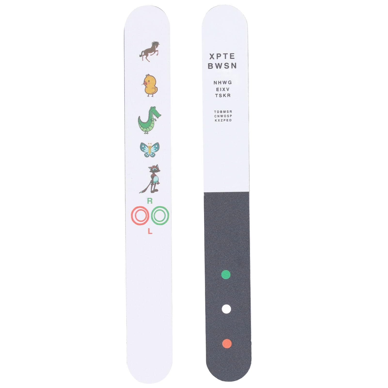 Fixation Stick Vision Tester, Clear Colorful Animal Patterns, Portable Fixation Stick, Kids Vision Optometry Test Card, for Inspection of Amplitude of Accommodation