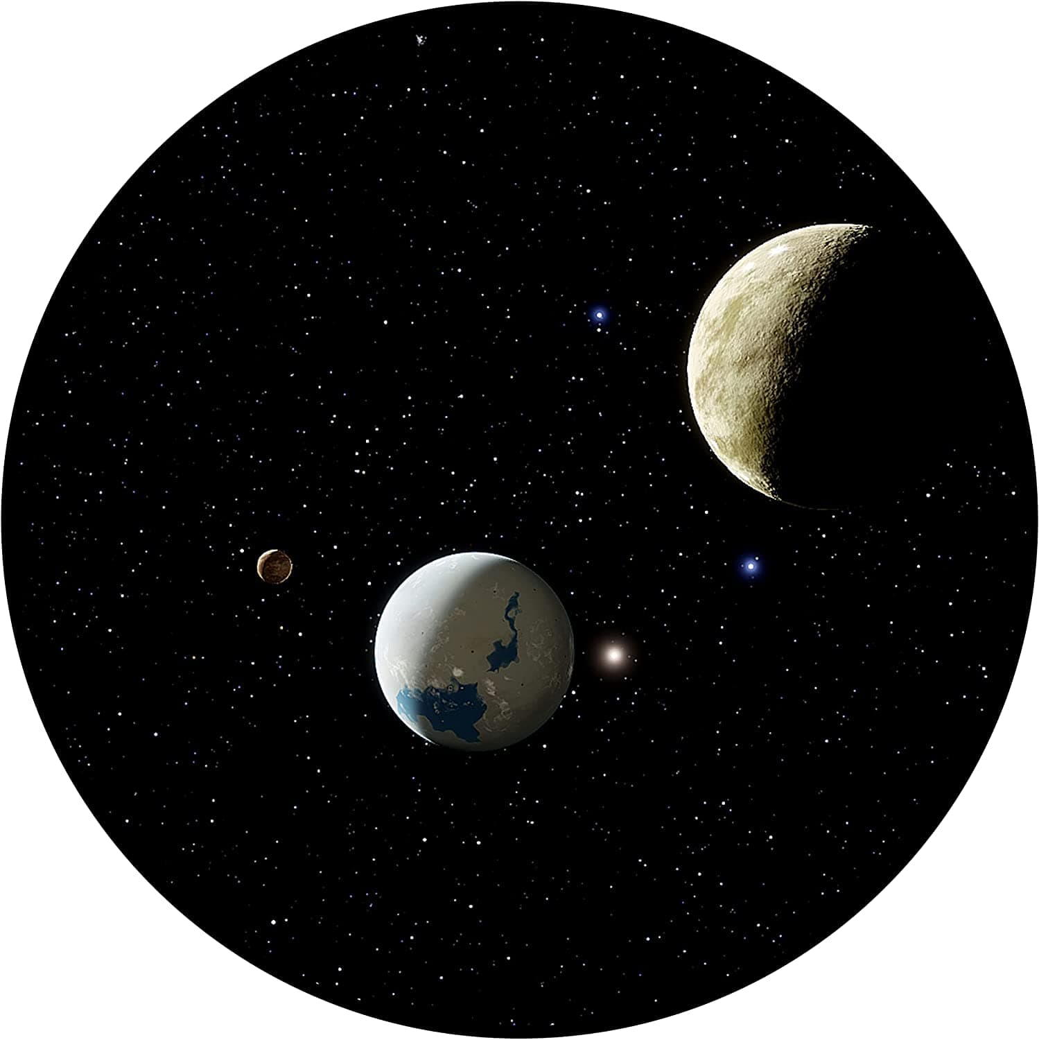 Slide Discs for Orzorz Star Projector Galaxy Night Light and Galaxy Projector, HD Display Slide for Planetarium Projector or Constellation Projector (Terrestrial Planet)