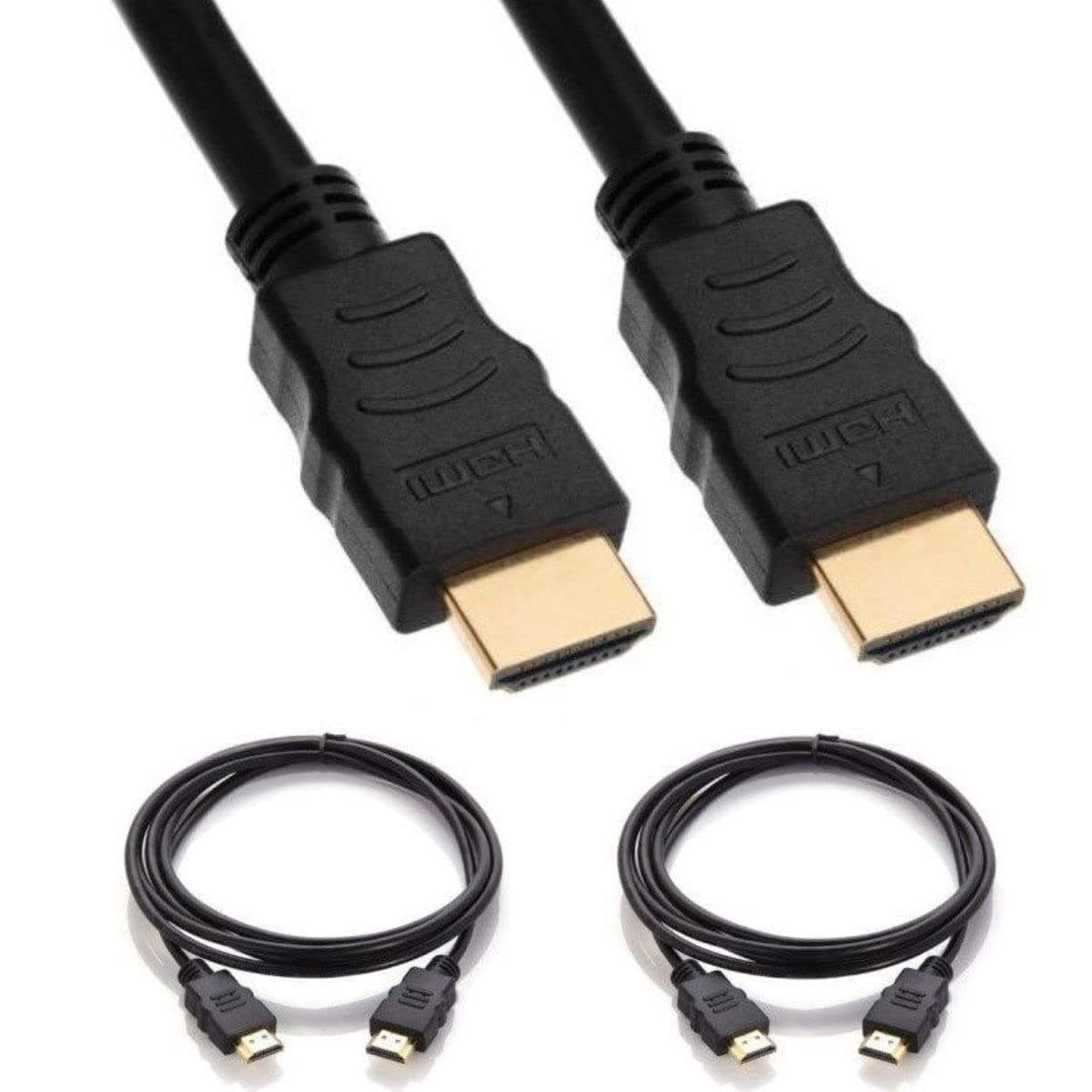 Short HDMI Cable [2-Pack], UHD Ultra High Speed HDMI 2.0 with Ethernet, 4K@30/50/60Hz, 1080P/2160P, 18GBps, 3D, Audio Return, Molded (2FT (2-Pack)