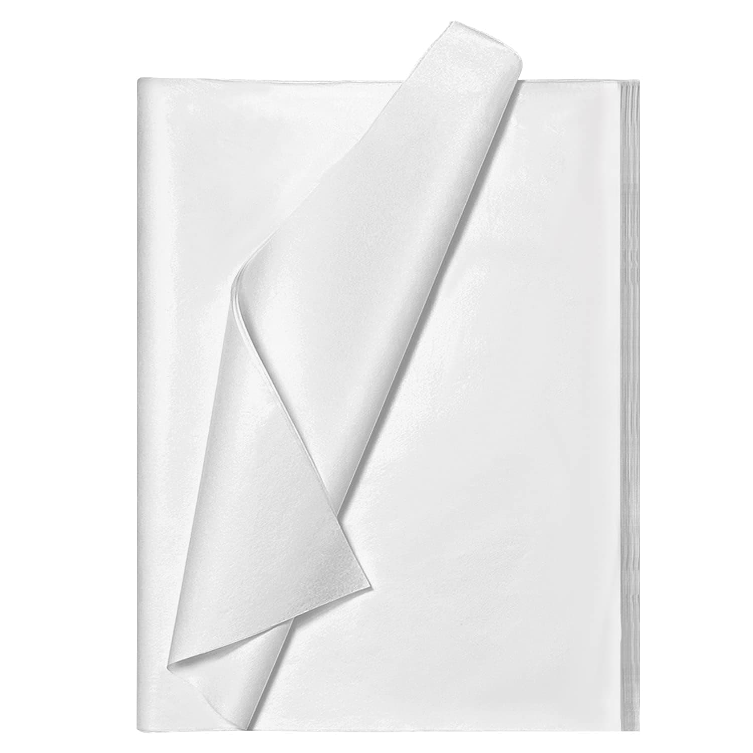 Bobobag 100 Sheets 20"X14" White Tissue Paper for Gift Bags, Recyclable Gift Wrapping Paper, Christmas Tissue Paper Holiday Arts Craft Decoration