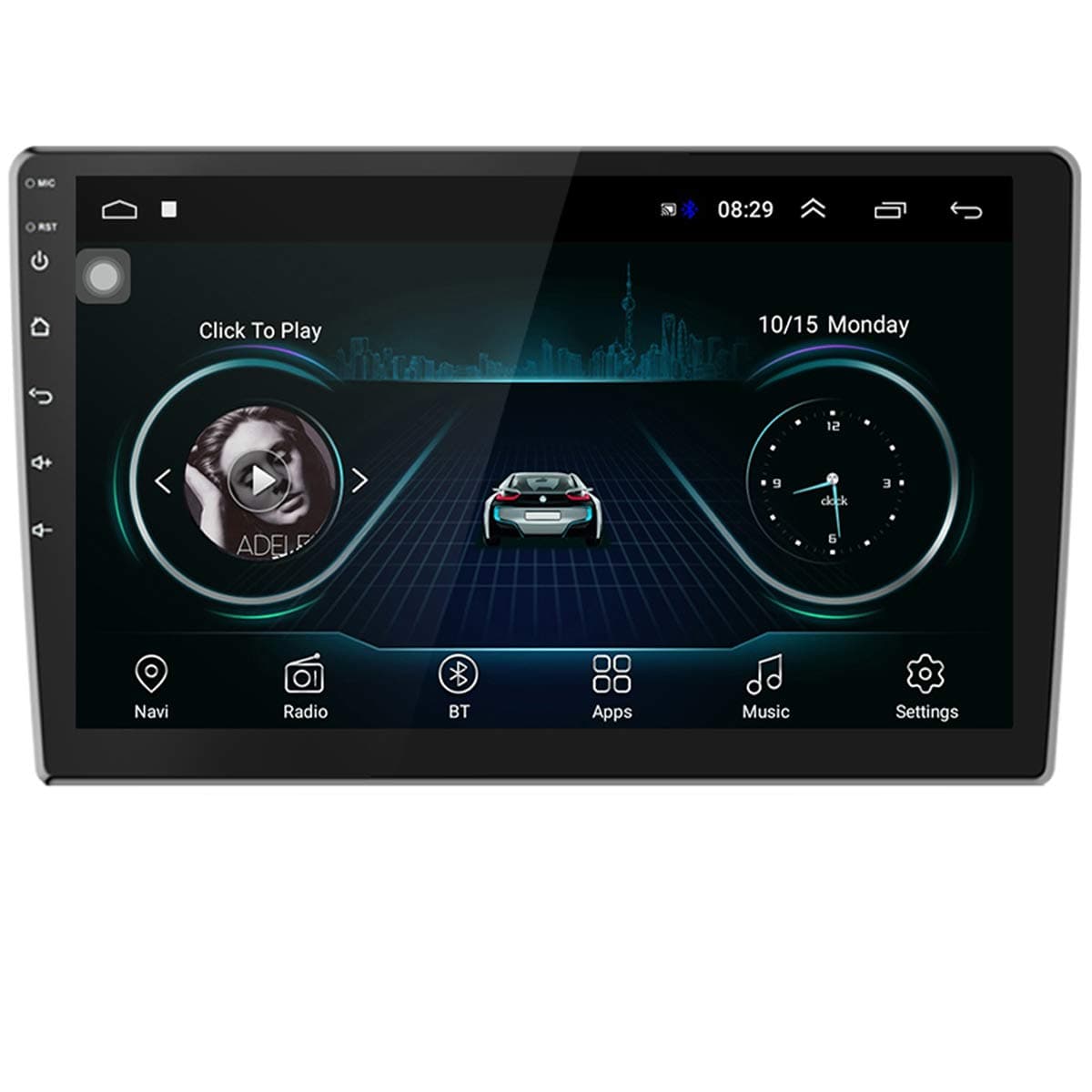 Android 8.1 Car Stereo Radio GPS Navigation 10.1 Inch Touch Screen