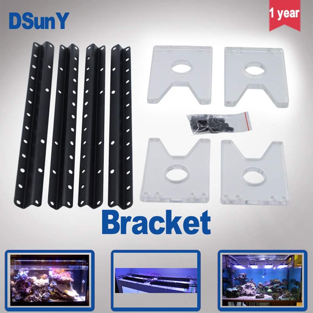 DSunY ed aquarium light 8cm/18cm bracket with blue or white color for reef coral, marine fish, fresh water tank (3 inch white)