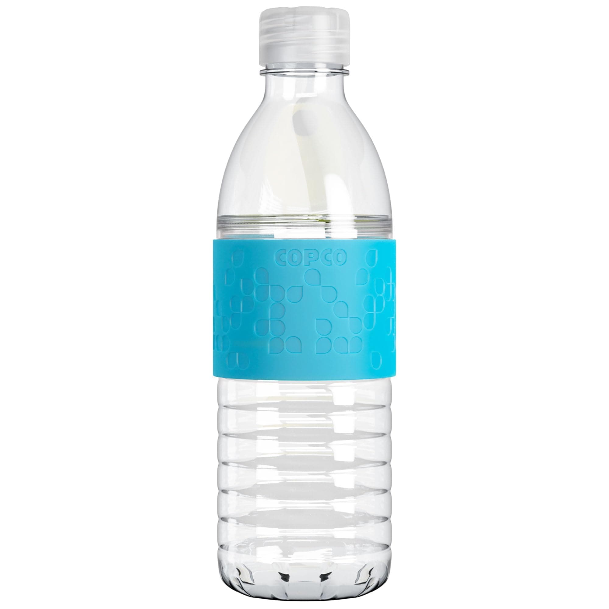 Hydra 16.9 oz Water Bottle – Leak Proof, Tritan Durable, BPA Free, Dishwasher Safe, Twist Open Body for Ice & Easy Cleaning, Silicone Non-Slip Grip, Portable for Gym & Office (Light Blue)
