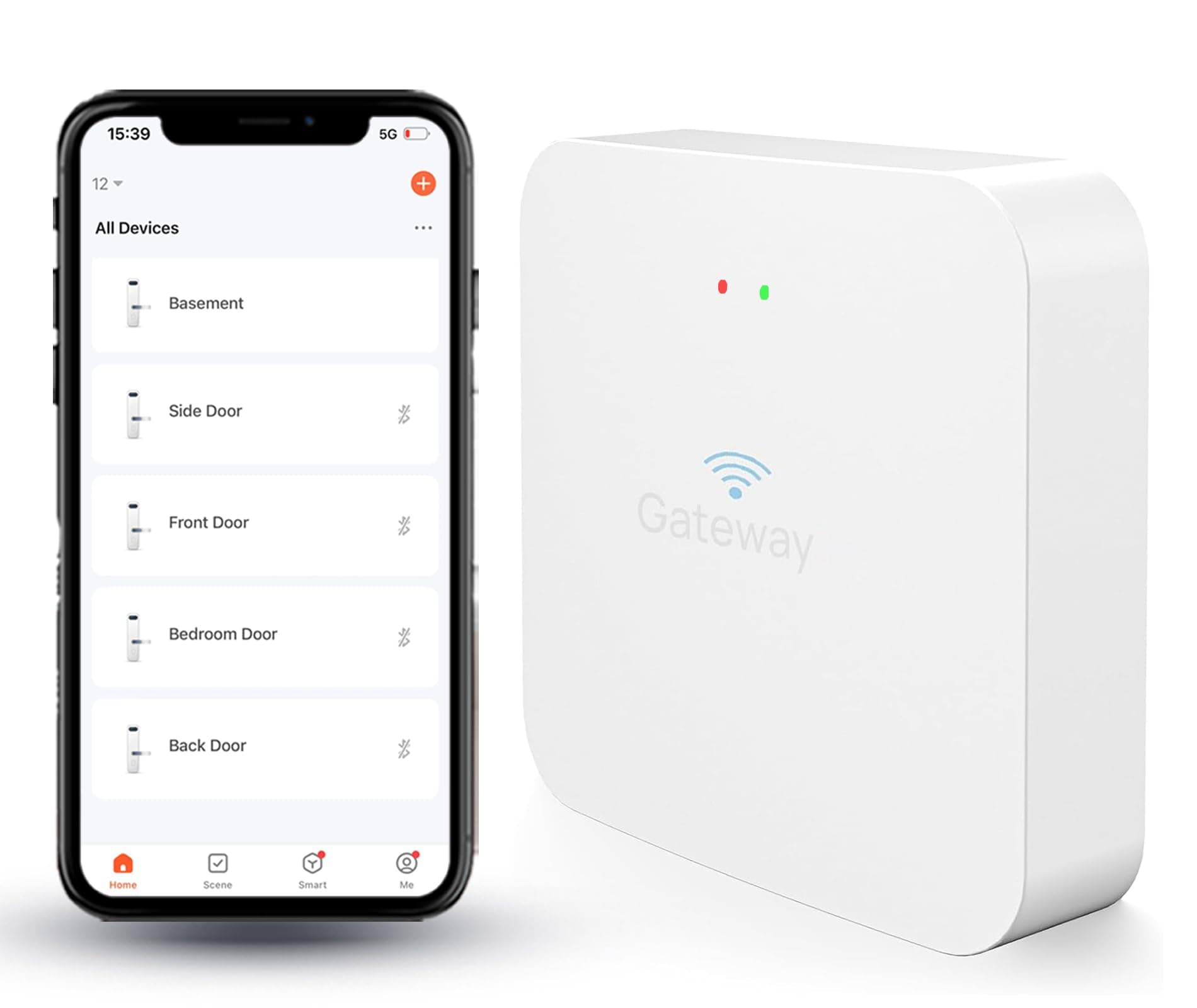 PulidoWiFi Gateway for Smart Lock, Remote Control Smart Lock, Tuya System, with up to 128 Smart Locks Connected