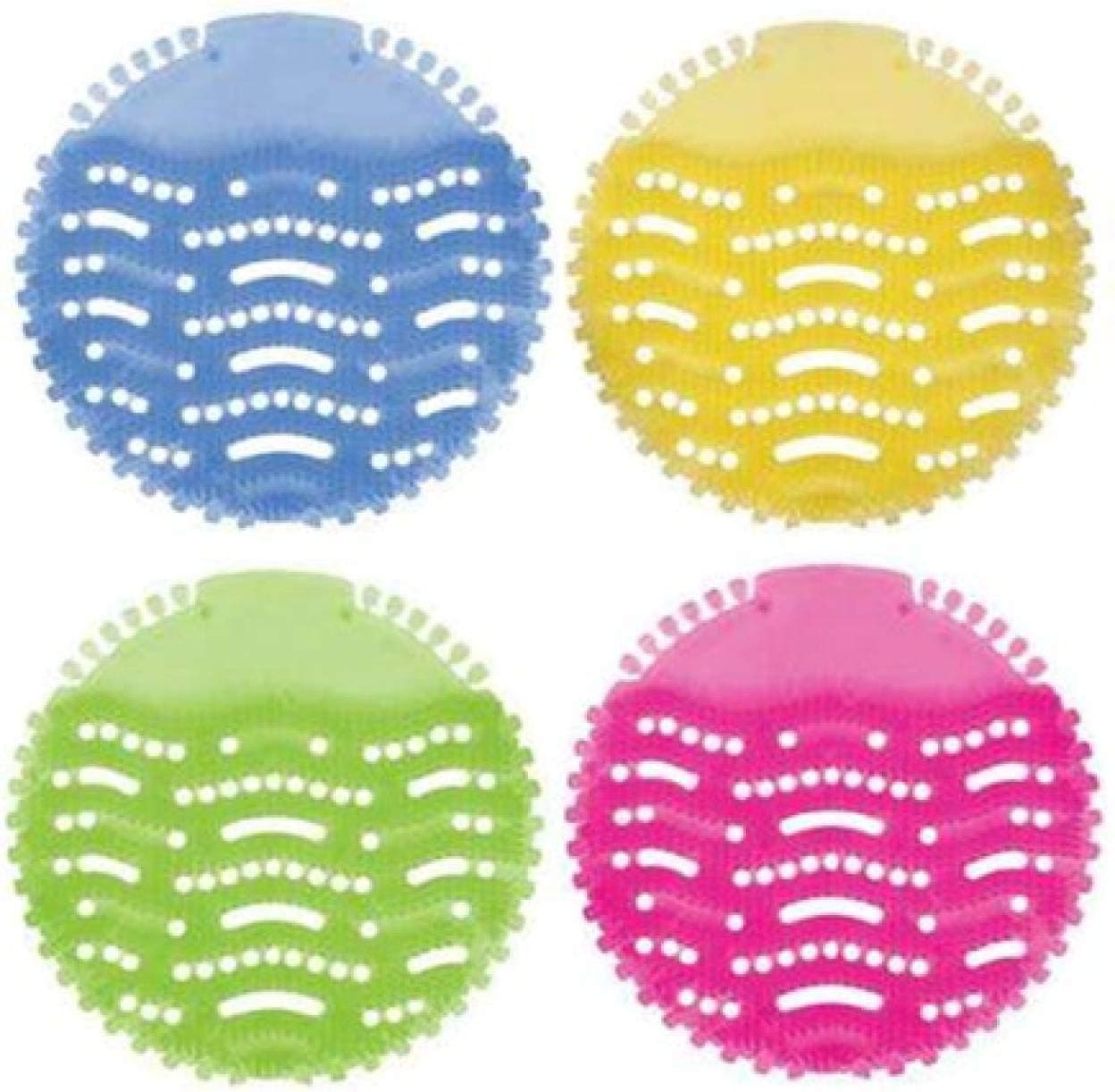HOME BUY Urinal Screen Mat Set (Multicolored) -4 Pieces