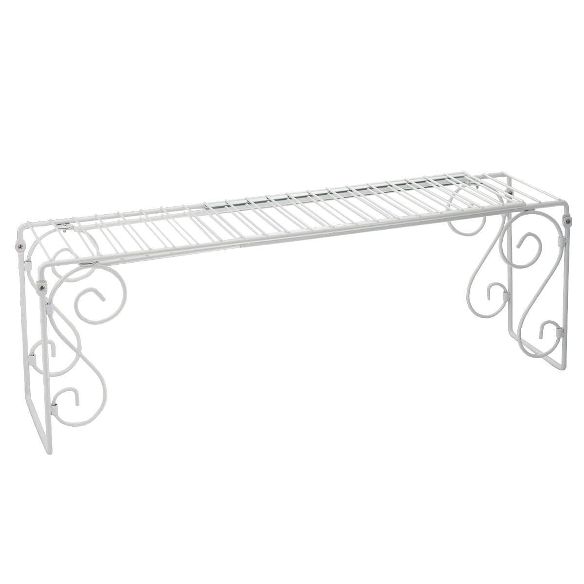 Over-The-Sink Organizer Expanding Storage Shelf Kitchen Bathroom White Or Black