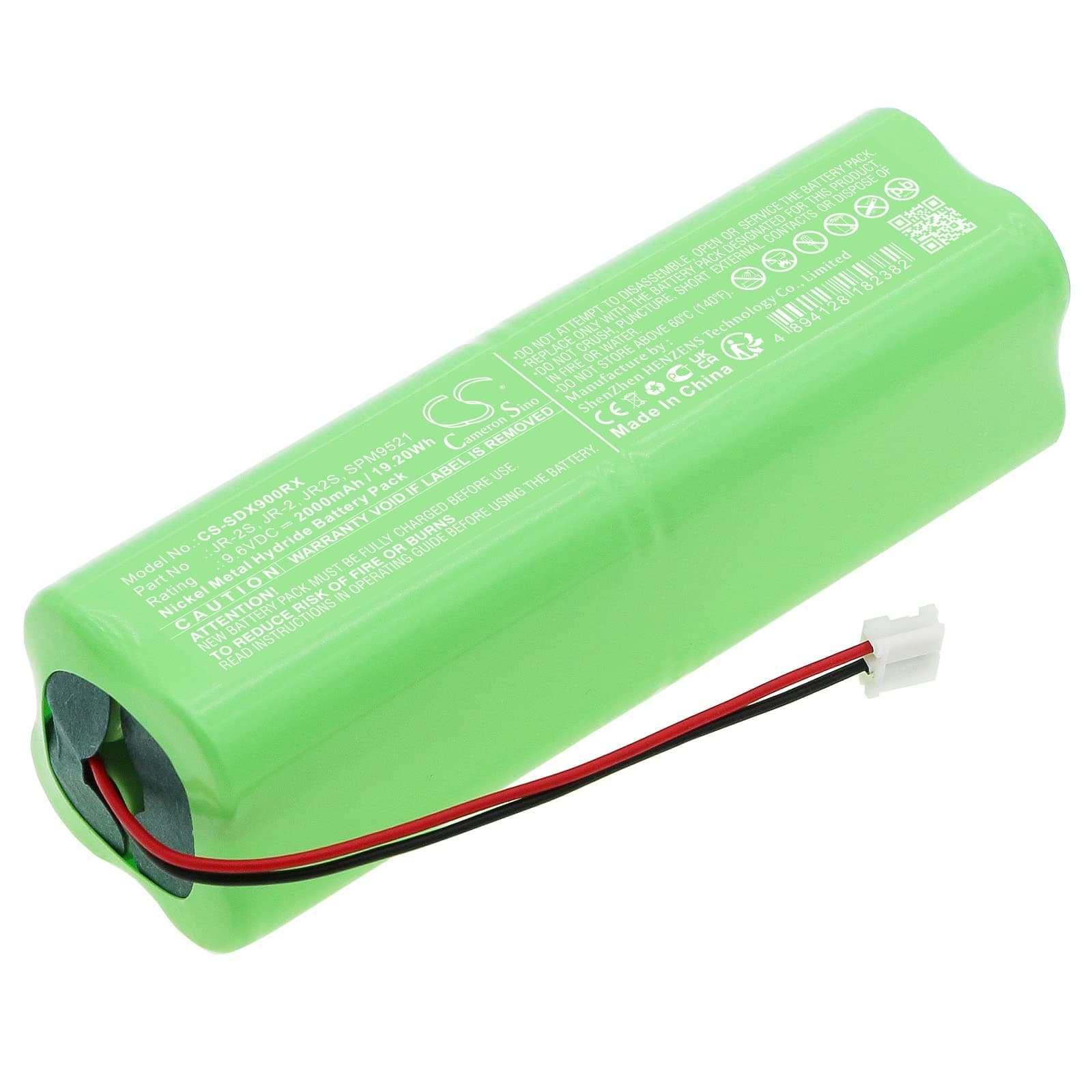 Replacement Battery Fit for Spektrum DMS 11X, DX6 Transmitter, DX7 Transmitter, JR 11X, Older DX6, Older DX7, Transmitter, X378A, X9303, XP6102, XP662, XP7202, XP8103A, XP9103(2000mAh)