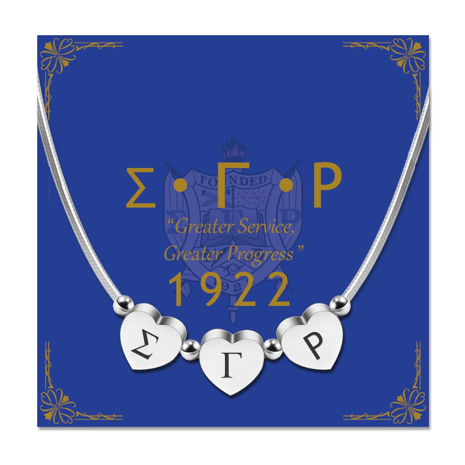 A-K-A Δ-Σ-Θ Z-Φ-B Σ-Γ-P Sorority Paraphernalia Silver Heart Charm Necklace For Women Snake Chain Necklace College 2024 Graduation Gifts For Her