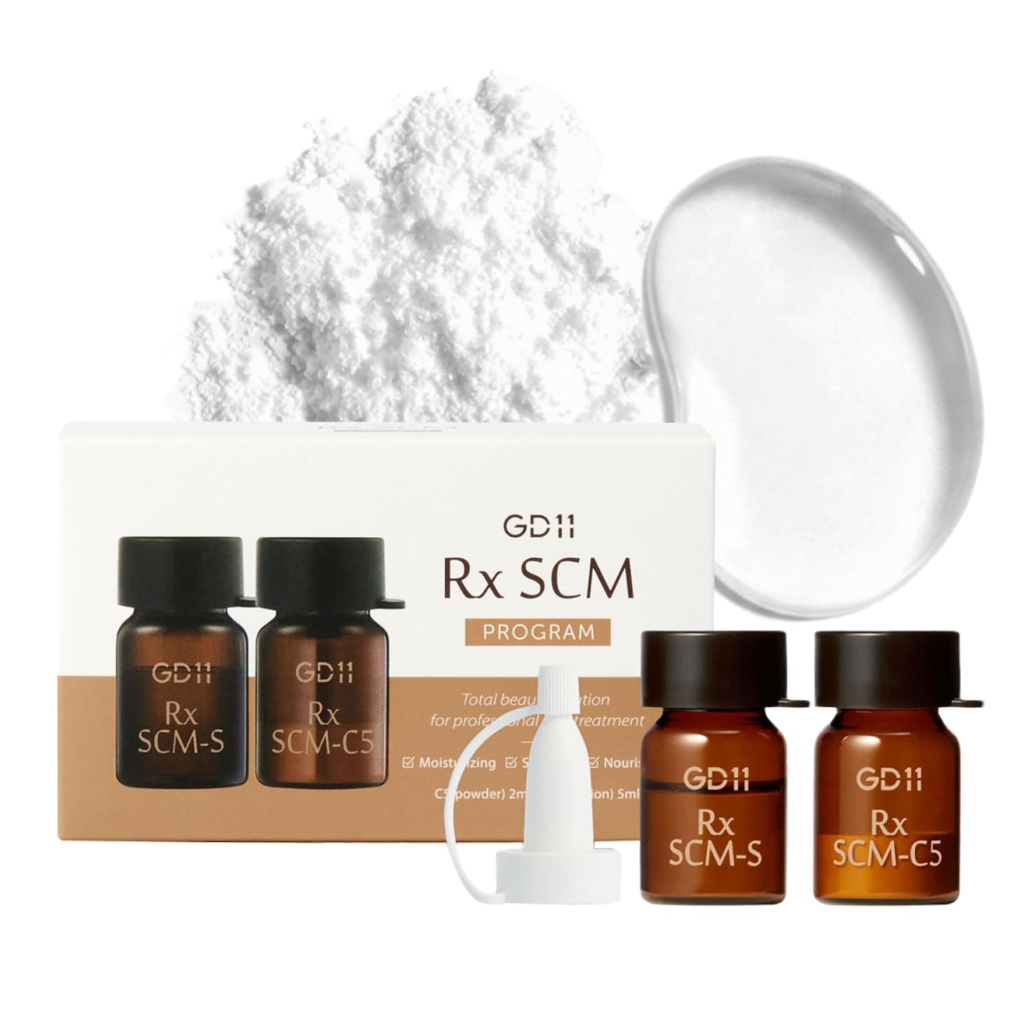 Exosomen Face Serum from the Rx SCM Program, Skin Regeneration, Intensive Moisturiser, Moisturising Face Serum with CICA, Relieves Irritated Skin (2 ml + 5 ml)