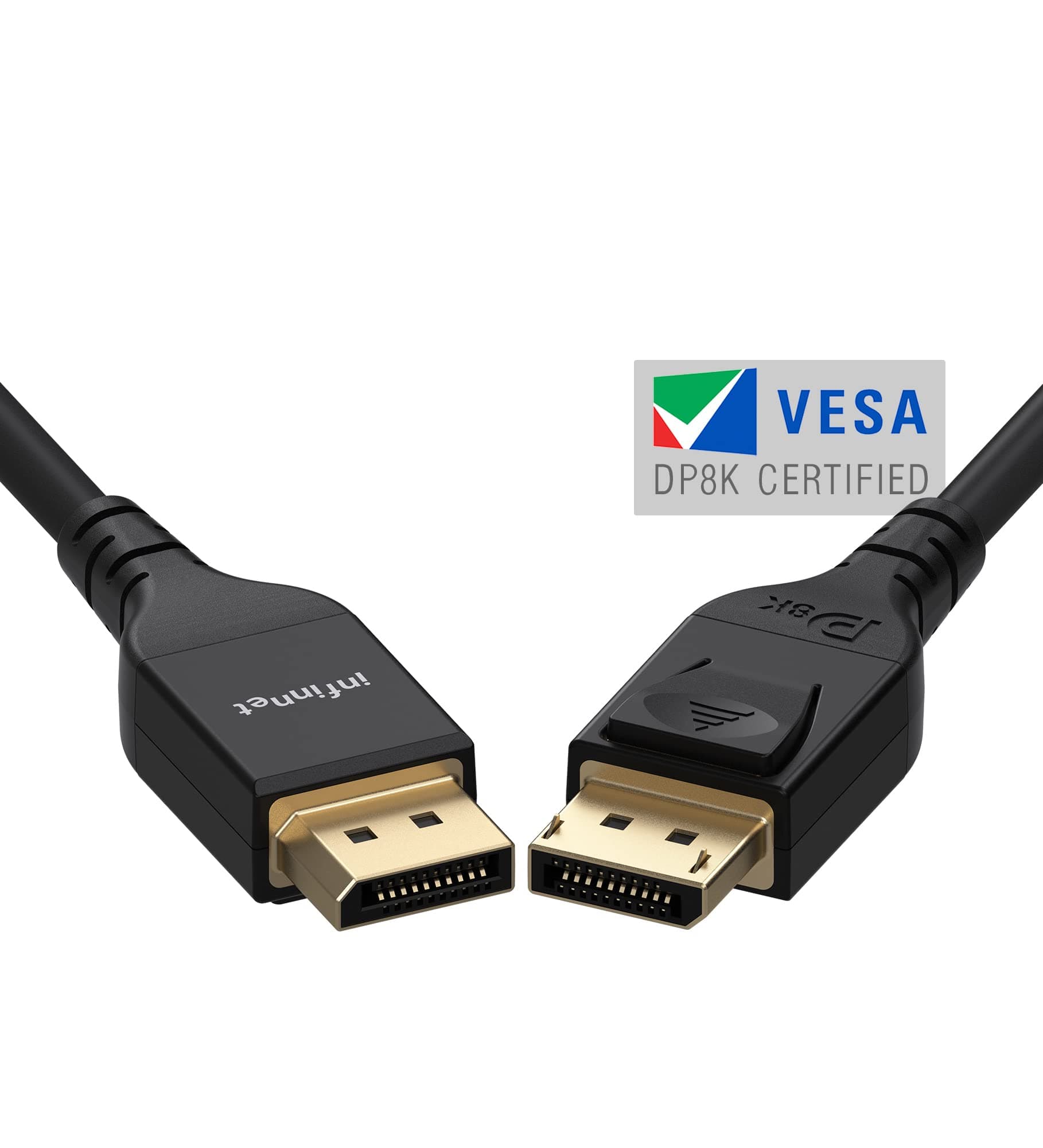 DisplayPort Cable 1.4, 8K DisplayPort 1.4 1.4a Cable 2K 280Hz 240Hz 165Hz 4K 160Hz 144Hz 1080p 390Hz 360Hz HBR3 Cord HDR VESA Certified, 2m (6 feet)
