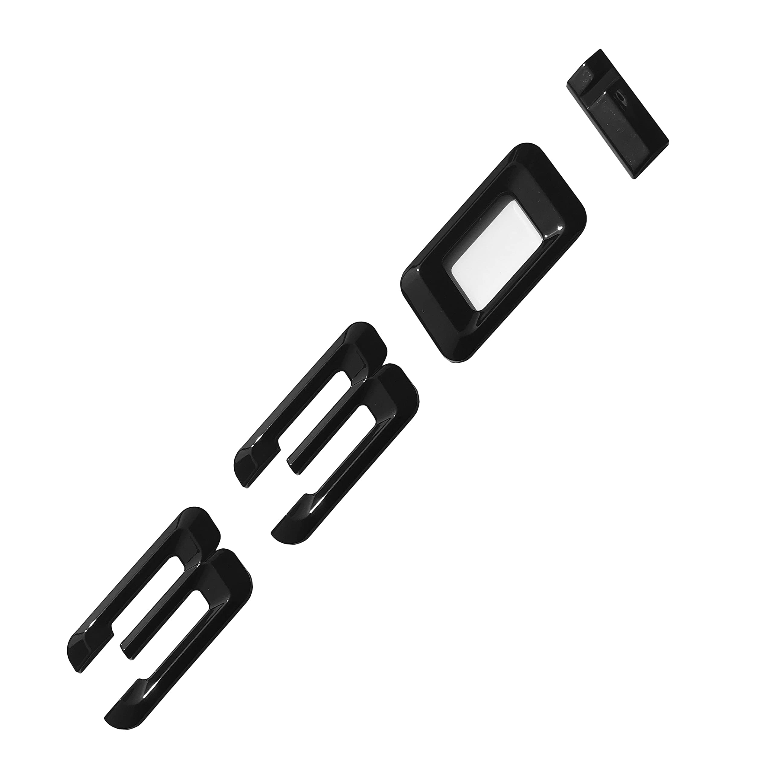 330i Emblem Gloss Black Genuine OEM Size Replacement for BMW Trunk Lid Rear Emblem Badge Nameplate Label Decal Number Letters(Bright Black, 330i)