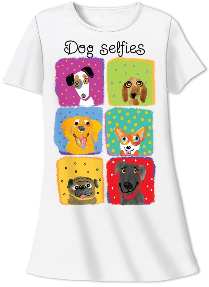 Relevant Nightshirt Says Dog Selfies